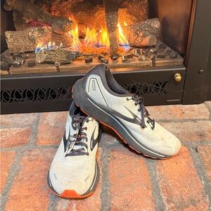 Brooks Men's Ghost 14 in Gray and Orange